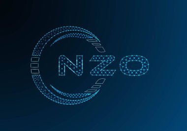 NZO düşük poli harfli logo vektör tasarımı. NZO düşük polyester logo tasarımı. Düşük polyester logo.