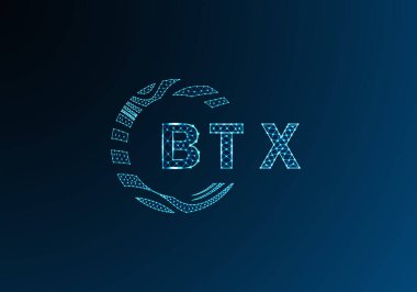 BTX düşük poli harfli logo vektör tasarımı. BTX düşük poli logo tasarımı. BTX benzersiz düşük polyester logo tasarımı.