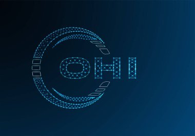 Düşük poli harfli logo vektör tasarımı. Daha düşük polyester logo tasarımı. Düşük polyester logo.