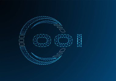 OOI düşük poli harfli logo vektör tasarımı. OOI düşük polyester logo tasarımı. Düşük polyester logo.