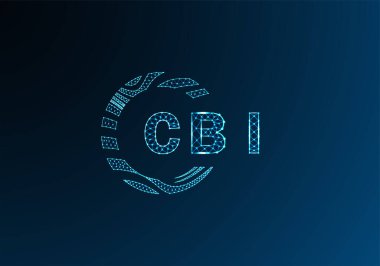 CBI düşük poli harfli logo vektör tasarımı. CBI düşük polyester logo tasarımı. CBI benzersiz düşük polyester logo tasarımı.