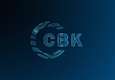 CBK düşük poli harfli logo vektör tasarımı. CBK alt poli logo tasarımı. CBK benzersiz düşük poli logo tasarımı.