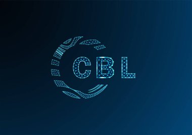 CBL düşük poli harfli logo vektör tasarımı. CBL düşük poli logo tasarımı. CBL benzersiz düşük poli logo tasarımı.
