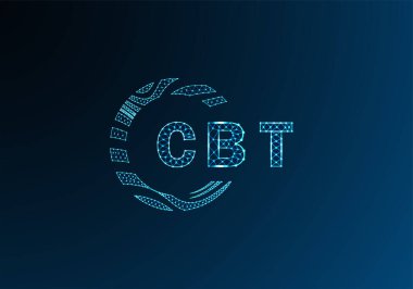 CBT düşük poli harfli logo vektör tasarımı. CBT düşük polyester logo tasarımı. CBT benzersiz düşük polyester logo tasarımı.