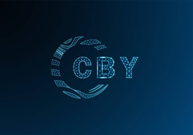 CBY düşük poli harfli logo vektör tasarımı. CBY düşük polyester logo tasarımı. CBY benzersiz düşük polyester logo tasarımı.