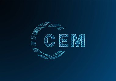 CEM düşük poli harfli logo vektör tasarımı. CEM düşük poli logo tasarımı. CEM benzersiz düşük poli logo tasarımı.