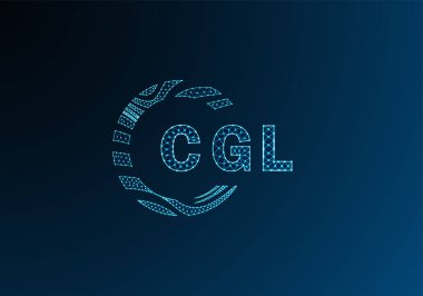 CGL düşük poli harfli logo vektör tasarımı. CGL düşük poli logo tasarımı. CGL benzersiz düşük poli logo tasarımı.