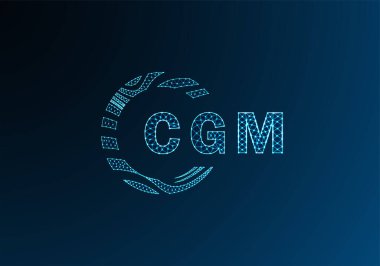 CGM düşük poli harfli logo vektör tasarımı. CGM düşük polyester logo tasarımı. CGM benzersiz düşük polyester logo tasarımı.