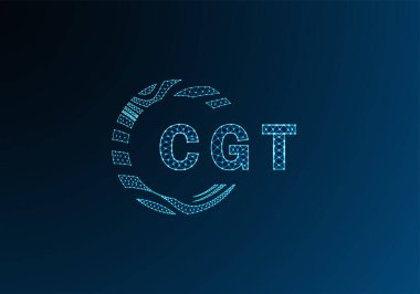 CGT düşük poli harfli logo vektör tasarımı. CGT düşük polyester logo tasarımı. CGT benzersiz düşük polyester logo tasarımı.