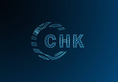 CHI düşük poli harfli logo vektör tasarımı. CHI düşük polyester logo tasarımı. CHI benzersiz düşük polyester logo tasarımı.