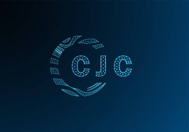 CJC düşük poli harfli logo vektör tasarımı. CJC düşük polyester logo tasarımı. CJC benzersiz düşük poli logo tasarımı.