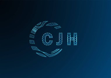 CJH düşük poli harfli logo vektör tasarımı. CJH düşük poli logo tasarımı. CJH benzersiz düşük poli logo tasarımı.