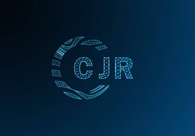 CJR düşük poli harfli logo vektör tasarımı. CJR düşük polyester logo tasarımı. CJR benzersiz düşük polyester logo tasarımı.