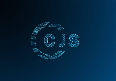 CJS düşük poli harfli logo vektör tasarımı. CJS düşük polyester logo tasarımı. CJS benzersiz düşük poli logo tasarımı.