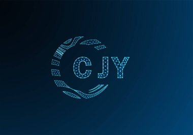 CJY düşük poli harfli logo vektör tasarımı. CJY düşük poli logo tasarımı. CJY benzersiz düşük poli logo tasarımı.