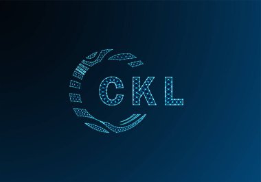 CKL düşük poli harfli logo vektör tasarımı. CKL alt poli logo tasarımı. CKL benzersiz düşük poli logo tasarımı.