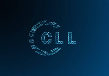 CLL düşük poli harfli logo vektör tasarımı. CLL düşük poli logo tasarımı. CLL benzersiz düşük poli logo tasarımı.