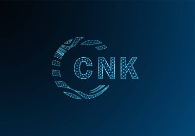 CNK düşük poli harfli logo vektör tasarımı. CNK düşük polyester logo tasarımı. CNK benzersiz düşük polyester logo tasarımı.