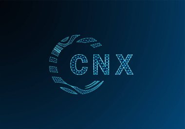 CNX düşük poli harfli logo vektör tasarımı. CNX düşük poli logo tasarımı. CNX benzersiz düşük polyester logo tasarımı.