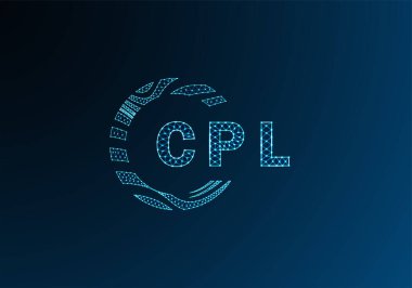 CPL düşük poli harfli logo vektör tasarımı. CPL düşük poli logo tasarımı. CPL benzersiz düşük poli logo tasarımı.