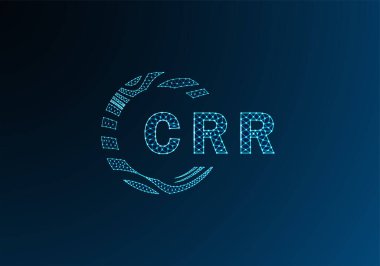 CRR düşük poli harfli logo vektör tasarımı. CRR düşük poli logo tasarımı. CRR benzersiz düşük poli logo tasarımı.