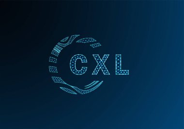 CXL düşük poli harfli logo vektör tasarımı. CXL düşük poli logo tasarımı. CXL benzersiz düşük poli logo tasarımı.