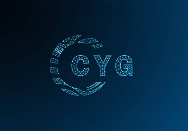 CYG düşük poli harfli logo vektör tasarımı. CYG düşük polyester logo tasarımı. CYG benzersiz düşük polyester logo tasarımı.