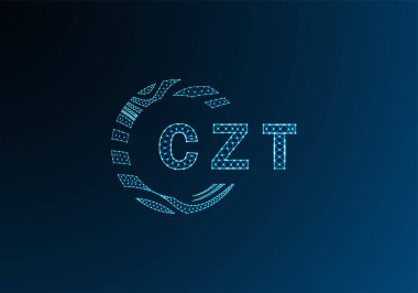 CZU düşük poli harfli logo vektör tasarımı. CZU düşük polyester logo tasarımı. CZU benzersiz düşük polyester logo tasarımı.