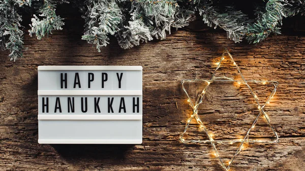 Feliz Dia Hanukkah Feriado Religião Tradicional Fundo — Fotografia de Stock