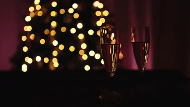 Мигающая Вечеринка Фоне Новогодних Событий — стоковое видео