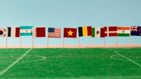 Verdensarenaen Fotball Miniatyrsport – stockfoto