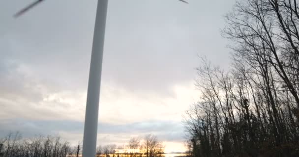 山地风力发电厂工业发电机 — 图库视频影像