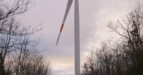 Větrná Elektrárna Průmyslová Horách Elektrický Generátor — Stock video