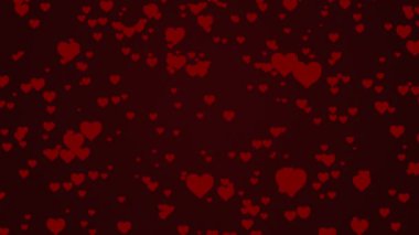 Heart shape for Valentines day falling down.