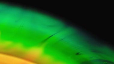 Abstract random paint oil color on the surface of a soap bubble macro view background