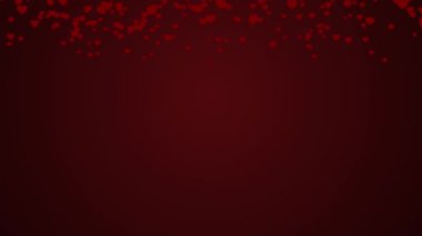 Heart shape for Valentines day falling down.