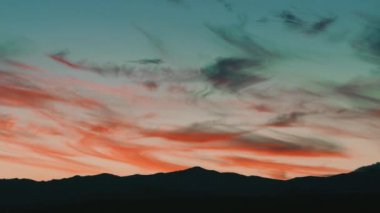 Silhouette of mountain park in Calabria region.