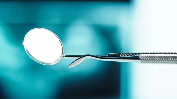 Latar Belakang Instrumen Gigi Untuk Klinik Medis — Stok Foto