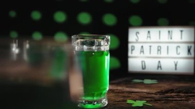 Saint Patricks day green beer celebration background