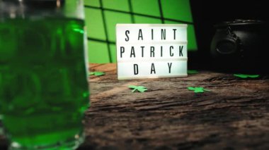 Saint Patricks day green beer celebration background