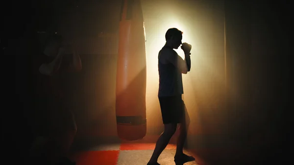 ボクシングの練習でマインドフルネストレーニング — ストック写真