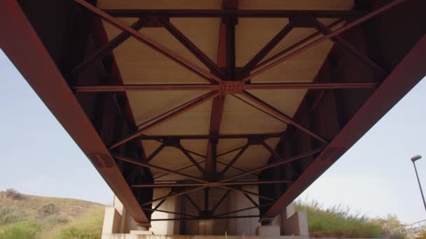 Estructura Soporte Viaducto Carretera — Vídeo de stock
