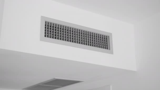 室内空气调节系统的通风口 — 图库视频影像