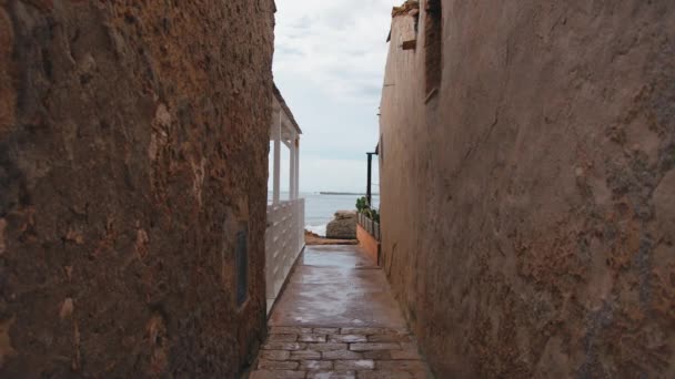 Marzamemi Μικρή Παραθαλάσσια Πόλη Κοντά Στον Ωκεανό Στη Σικελία Ιταλία — Αρχείο Βίντεο