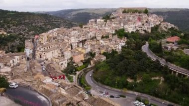 Sicilya 'daki eski ortaçağ şehri Ragusa Ibla