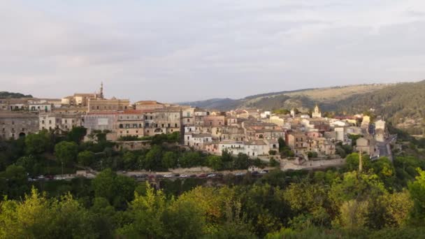 シチリア島のラグーザ イブラ旧中世の都市イタリア島 — ストック動画