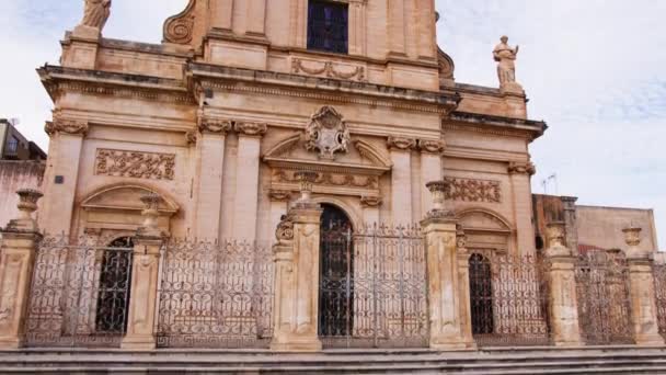 Basílica Santa Maria Maggiore Ciudad Ispica Sicilia — Vídeos de Stock