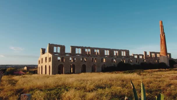 Sicilya Daki Eski Binaların Duvarları — Stok video