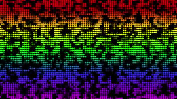 Hintergrund Mit Regenbogenfarbe Für Stolz Monat Lgbtq — Stockvideo