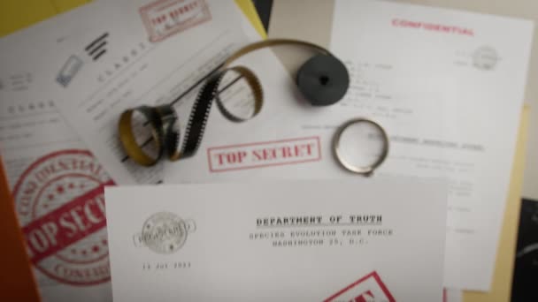最高机密档案的登记 — 图库视频影像